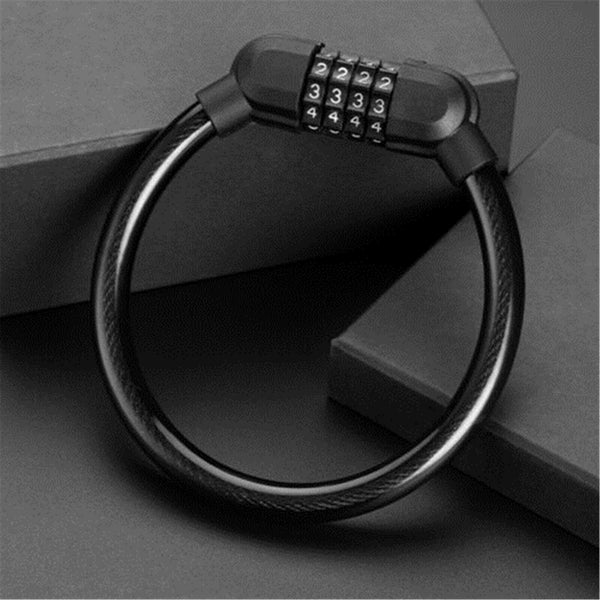 2PCS Bike Bicycle Code Combination Locker 4-Digital Password Pin Security Cable
