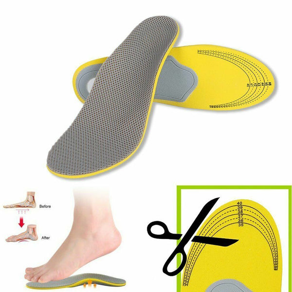 Orthotic Shoe Insoles Arch Support Pain Relief Orthopedic Inner Sole Men/Women