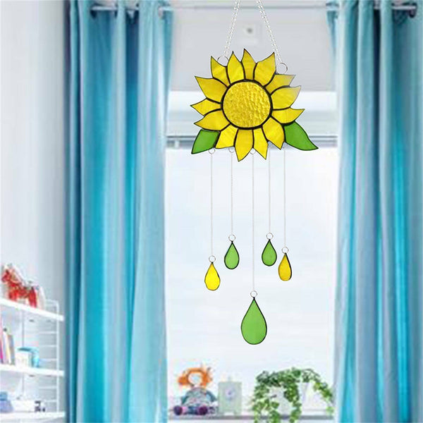 1/2/3X Sunflower Wind Chimes Outdoor Yard Garden Decoration Ornament Hanging AU