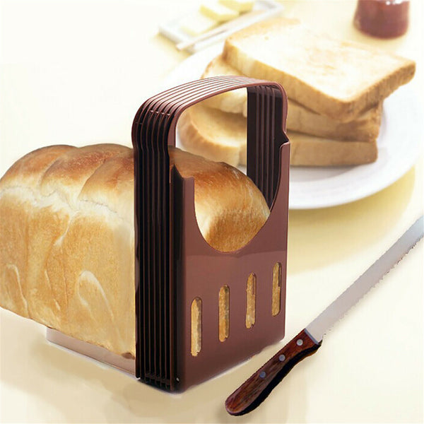 Pro Bread Slicer Loaf Toast Cutter Mold Maker Slicing Cutting Guide Kitchen New
