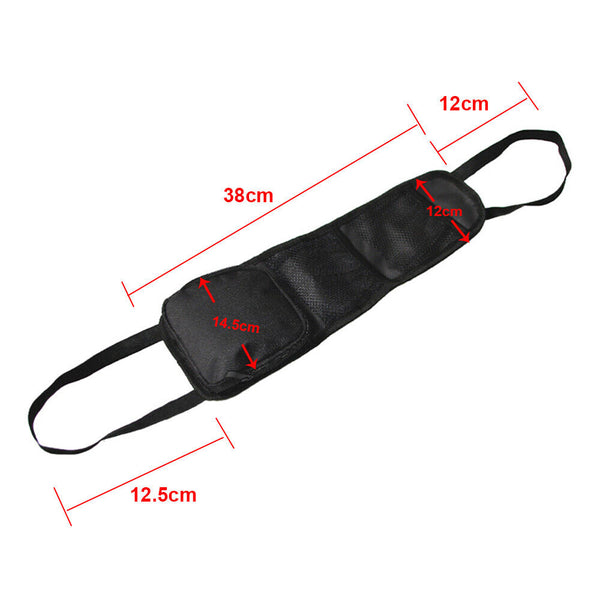 Car Seat Side Back Black Storage Organizer Mesh Pocket Hanging Bag Holder Bag AU