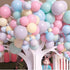 100PCS 12cm Macaron Balloons Pastel Candy Balloon Birthday Party Wedding AU