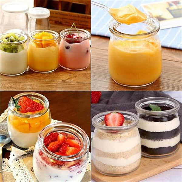 200ML Glass Favor Jar With Cork Lid DIY Wishing Wedding Decor Pudding Bottle Set