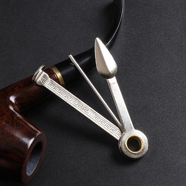 3 in1 Stainless Steel Smoking Tobacco Pipe Cleaner Cleaning Tool Multifunctional