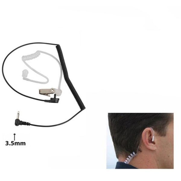 3.5mm Transparent Covert Acoustic Tube Earpiece For Motorola Radio Tool