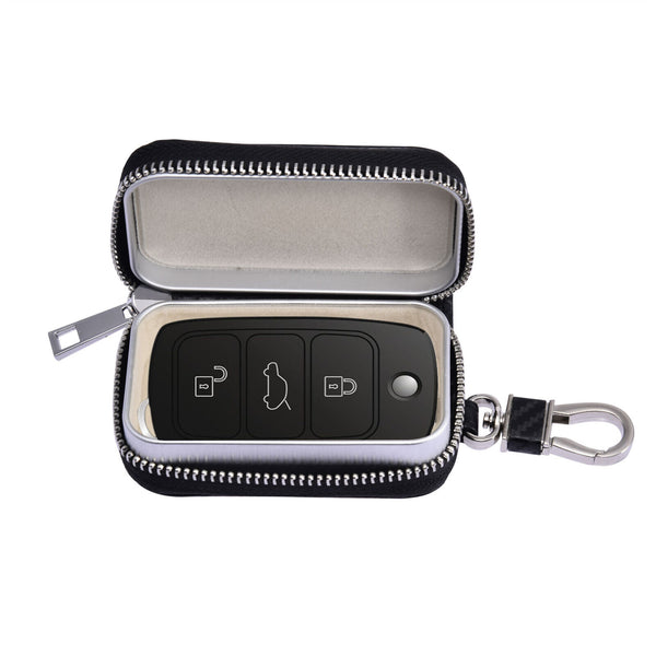 Car Key Signal Leather Cage Fob Pouch Keyless Bag Case Key Bag AU