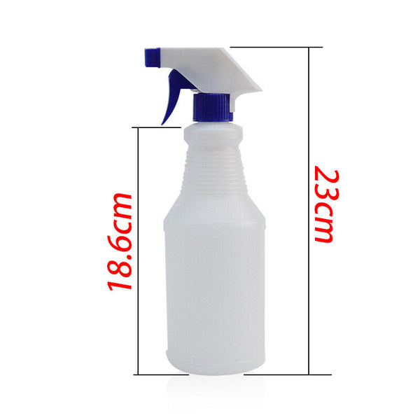 3x 500ml Spray Bottle Water Garden Plant Flower Trigger Plastic Dispenser White