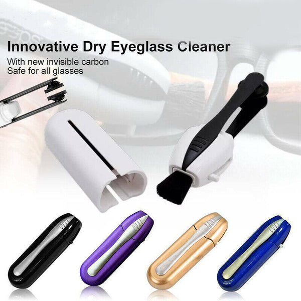 Portable Best Eyeglass Sunglass All In One Glasses Lens Cleaner Brush Hot AU