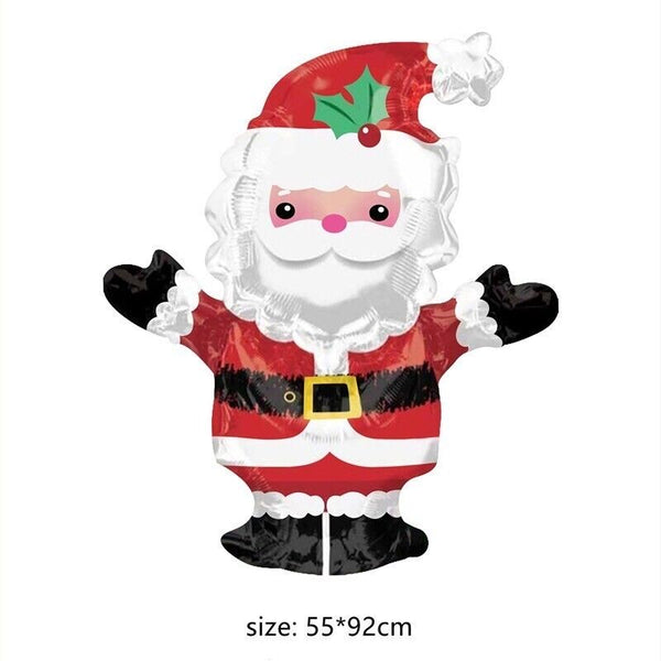 5pcs Santa Foil Balloon Set Party Supplies XMAS Party Decoration
