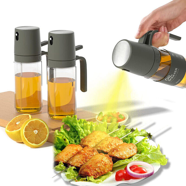 250ml Oil Sprayer Olive Bottle for Cooking Dispenser Food-Grade Glass Bottles