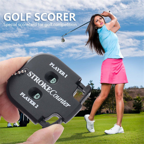 Golf Counter Black Shot Stroke Putt Score Count Two Digit Scoring Keeper