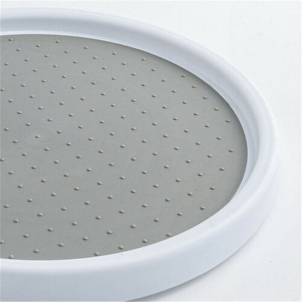 1/2PCS 25/30cm Non-Skid Turntable Pantry Tray Lazy Susan Storage Organizer Rack