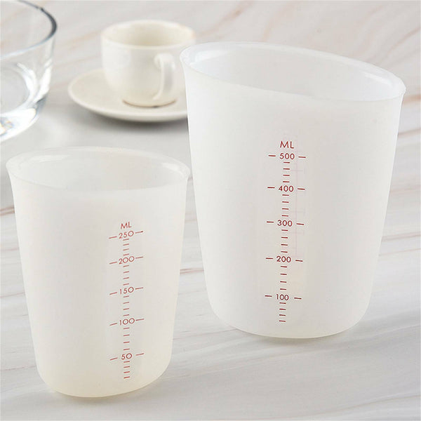 250/500ML Silicone Measuring Cup Resin Glue DIY Tool Jewelry Measuring Cup Spoon