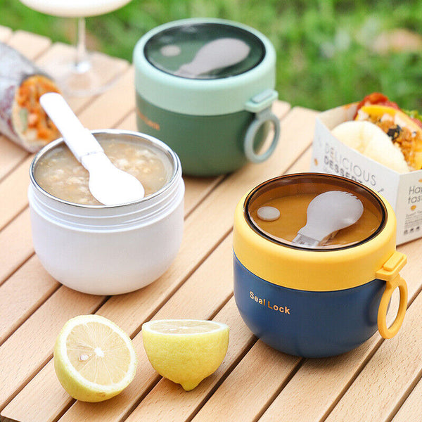 Lunch Box Thermos Food Flask Stainless Steel Insulated Food Soup Jar Container