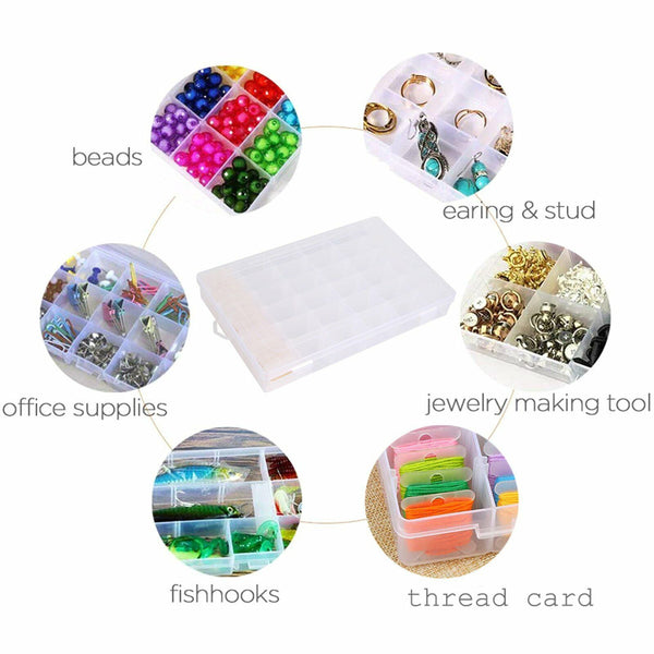 129Pcs Set Embroidery Floss Cross Stitch Organizer Storage Box Thread Bobbins AU