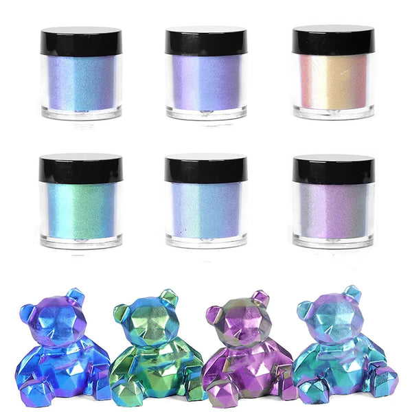 Chameleon Pearl Powder Pigment Color Shift Mica Powder Epoxy Resin Craft