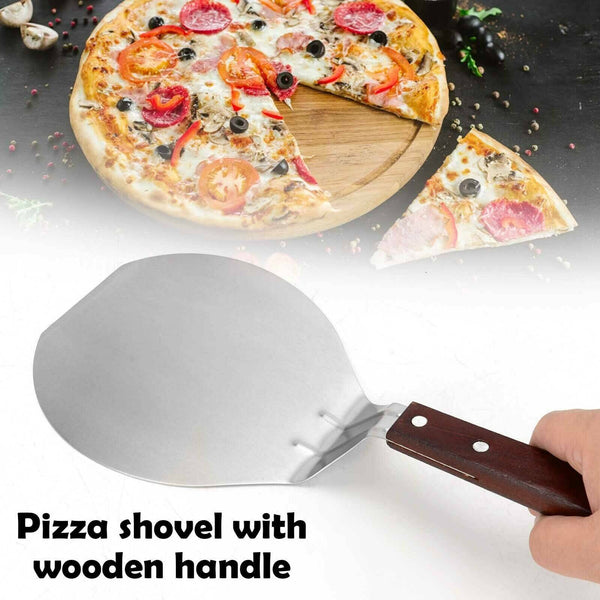 Pizza Shovel Spatula Peel Cake Stainless Steel Lifter Paddle Pancake Baking Tray