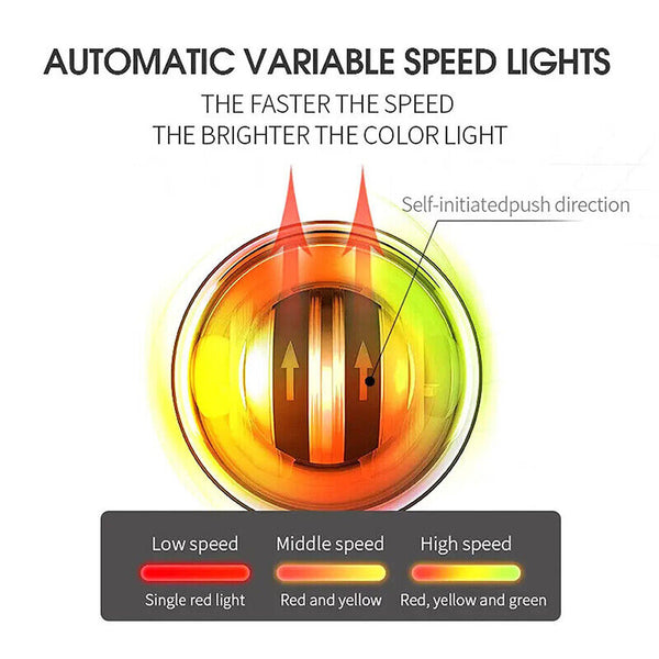 LED Wrist Ball Trainer Relax Gyroscope Ball Muscle Power Ball Gyro Arm Exerciser