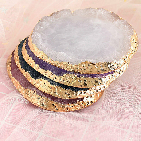 Colorful Resin Agate Painting Gel Palette Nail Art Mix Stirring Plate Nail Tool