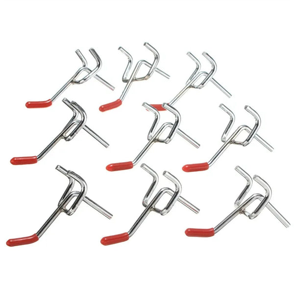 50PCS 50mm Metal Pegboard Hook PEG Borad Hooks Wall Display Storage Hanger Hook