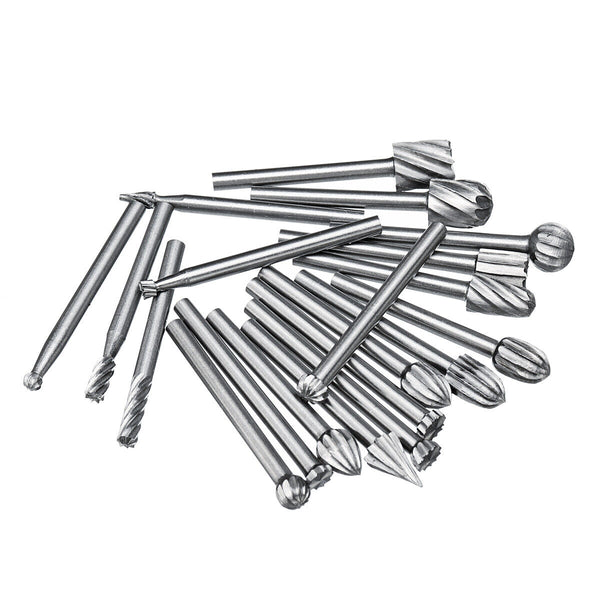 20x Solid Carbide Burrs For Dremel Rotary Tool 3mm Drill Die Grinder Carving Bit