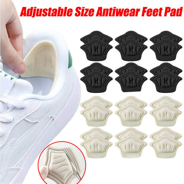 Heel Insole Protectors Pads Shoe Liner Inserts Cushion Grip Back Pad Sticky Pair