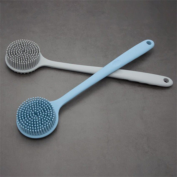 Back Scrubber Scrub Long Handle Shower Body Bath Brush Silicone Massage Brush AU