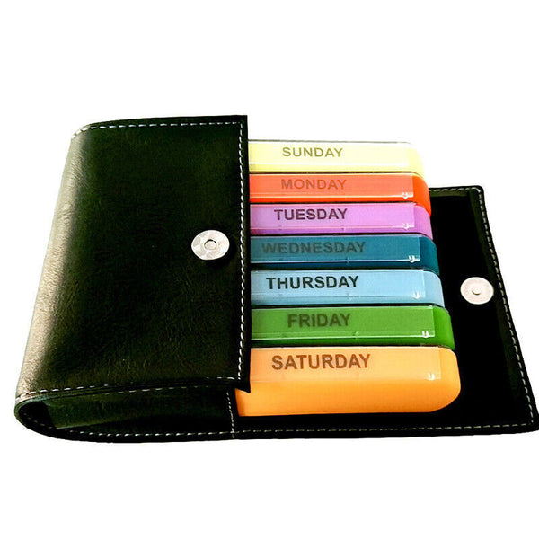 28 Grids 7 Day Weekly Storage Pill Box Tablet Sorter Container Case Organizer AU