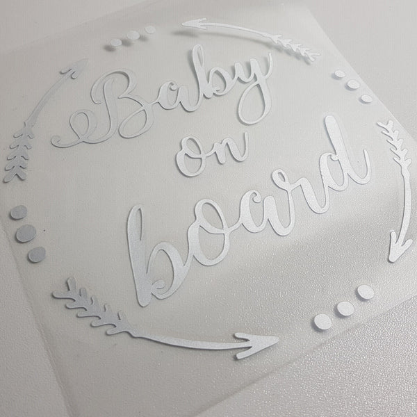 Baby On Board Stickers Reflective Car Vinyl Decal Sign Sticker Sign Child Kids