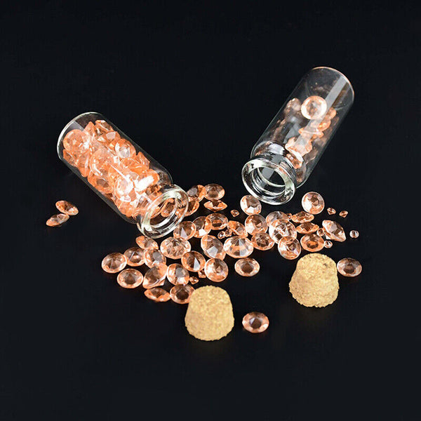 20/40/100x 7ml Glass Vials Container Bottles With Cork Top Mini Wish Bottle Jar