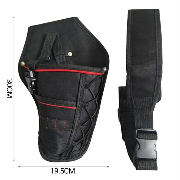 Heavy Duty Drill Holster Belt Pouch Bit Holder Hanging Waist Storage BagTool1-3x