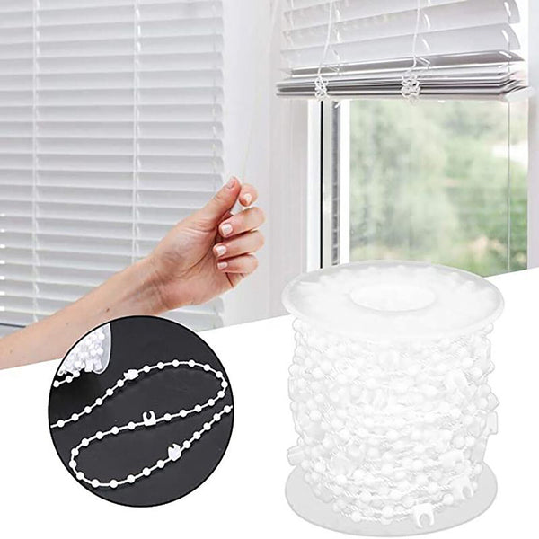 20M Vertical Blind Bottom Chain Slat Link Cord Parts White 89/127mm Wide Slats