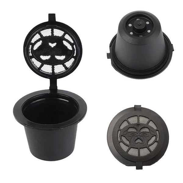 5pcs Refillable Reusable Coffee Filter Capsule Pods For Nespresso Maker Machine