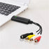USB 2.0 VHS Tapes Tape to DVD VCR Audio Video AV Converter Capture Card Adapter
