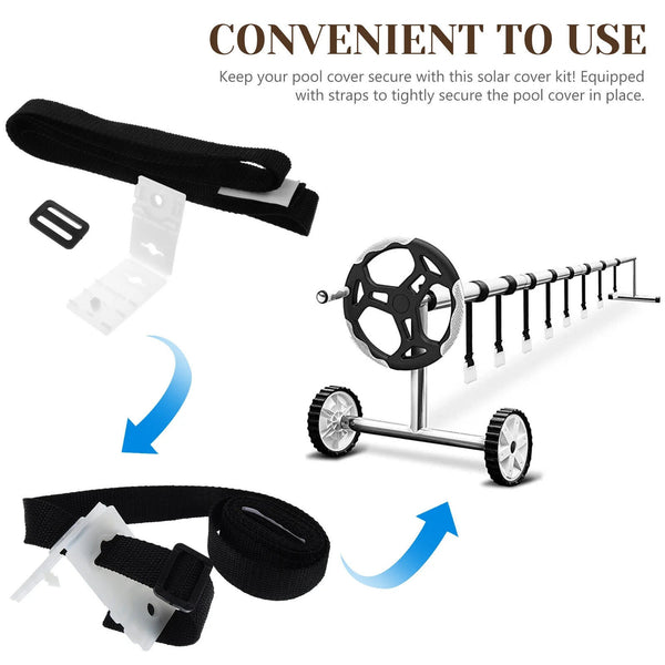 Pool Cover Replacement Blanket Reel Clip Straps Solar Pool Attachment Tool