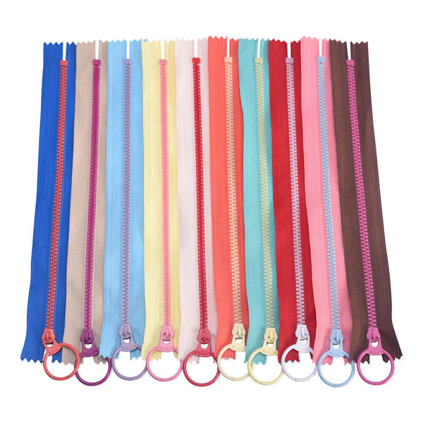 10x Nylon Zippers Sewing Tool Edge Puller Zip Tailor Zipper Mixed Color DIY 15cm
