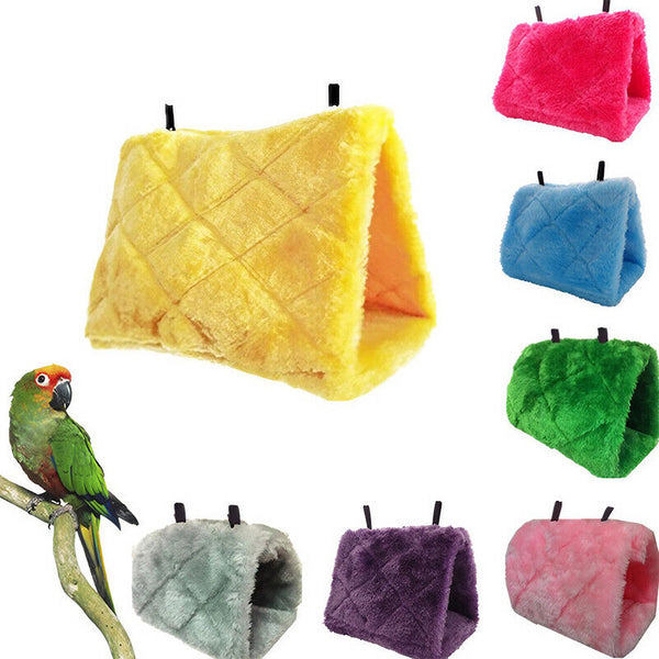 Pet Bird Parrot Parakeet Budgie Warm Hammock Cage Hut Tent Bed Hanging Cave AU