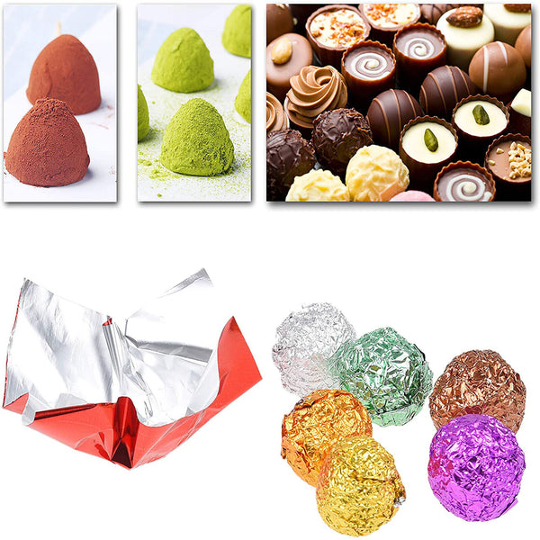 600X Square Candy Chocolate Lolly Aluminum Foil Paper Gift Wrappers Colorful AU