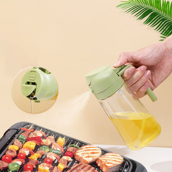 2 In 1 Spray Bottle Kitchen Cooking Oil Dispenser Dual-Purpose Sauce Sprayer
