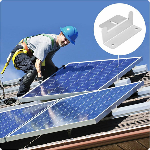 4~8 PCS Solar Panel Mounting Z Bracket Set For Flat Roof Wall Mount Kit Aluminum