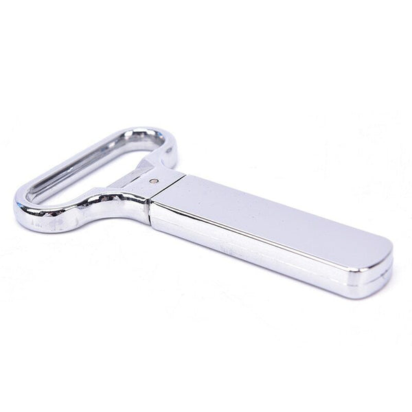 Wine Bottle Opener Cork Two-Prong Puller Damaged Cork Remover Chrome Sheath AU