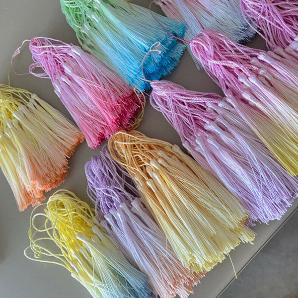 10X Gradient Fringe Tassel Sewing Decor Hanging Craft DIY Trim Pendant Bookmark