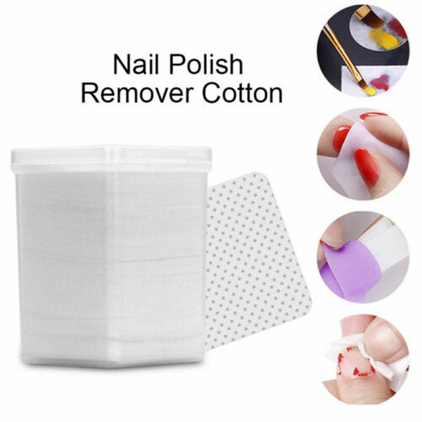 2700X Lint Free Cotton Pads Nail Wipes Polish Remover Cleaner Manicure Paper AU