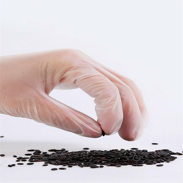 100pcs Clear Vinyl Glove Disposable Latex Powder Free Gloves Daily Work Protecti