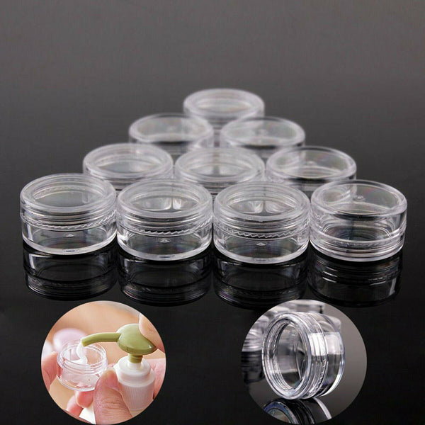 Sample Bottle Cosmetic Makeup Jar Pot Face Cream Lip Balm Containers 3G