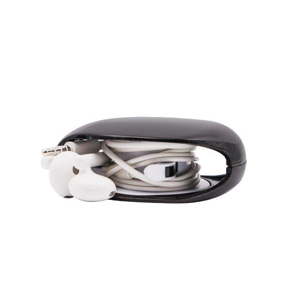 2pcs Cable Manager Earphone Wire Winder Portable Case Cord Tangle Free Organizer - Lets Party