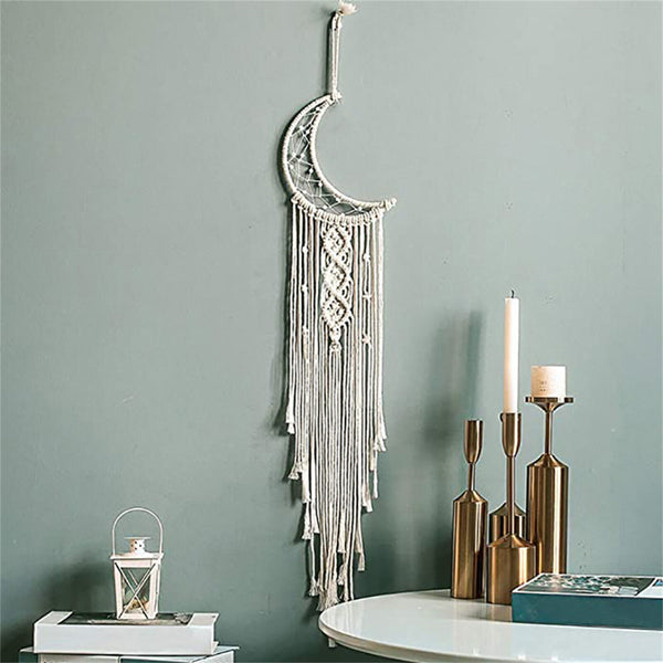 Wall Hanging Kids Room Nursery Dreamcatcher Moon Star Handmade Dream Catcher