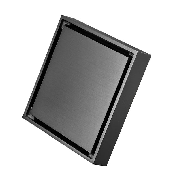 1/2/5PCS 10cm Tile Insert Square Smart Floor Grate Waste Drain Shower Bathroom