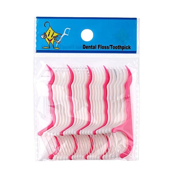 100pcs Floss Picks Dental Teeth Heathy Toothpicks Stick Care Tooth Clean Oral AU