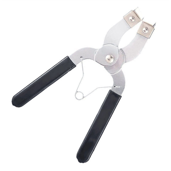 1Set Piston Ring Compressor Automobile Installation Clamp + Embedded Pliers Tool